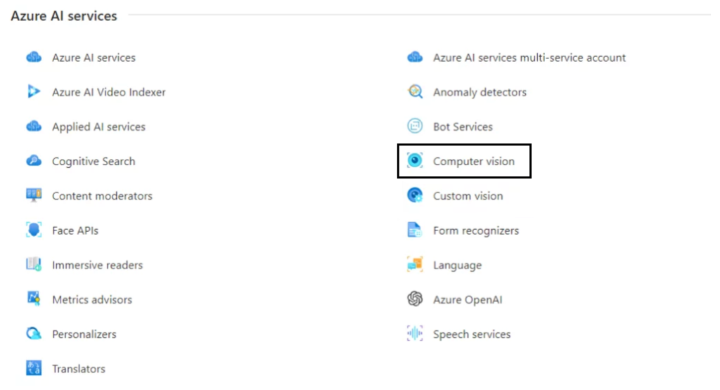 Azure Computer Vision